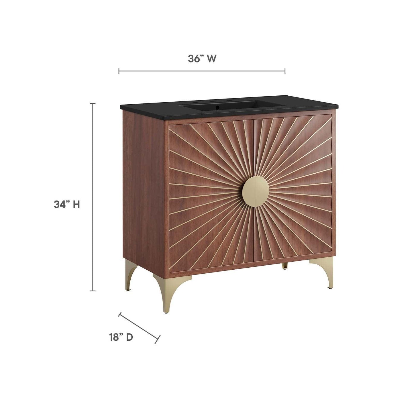 Daylight 36" Bathroom Vanity, EEI-6300 FredCo