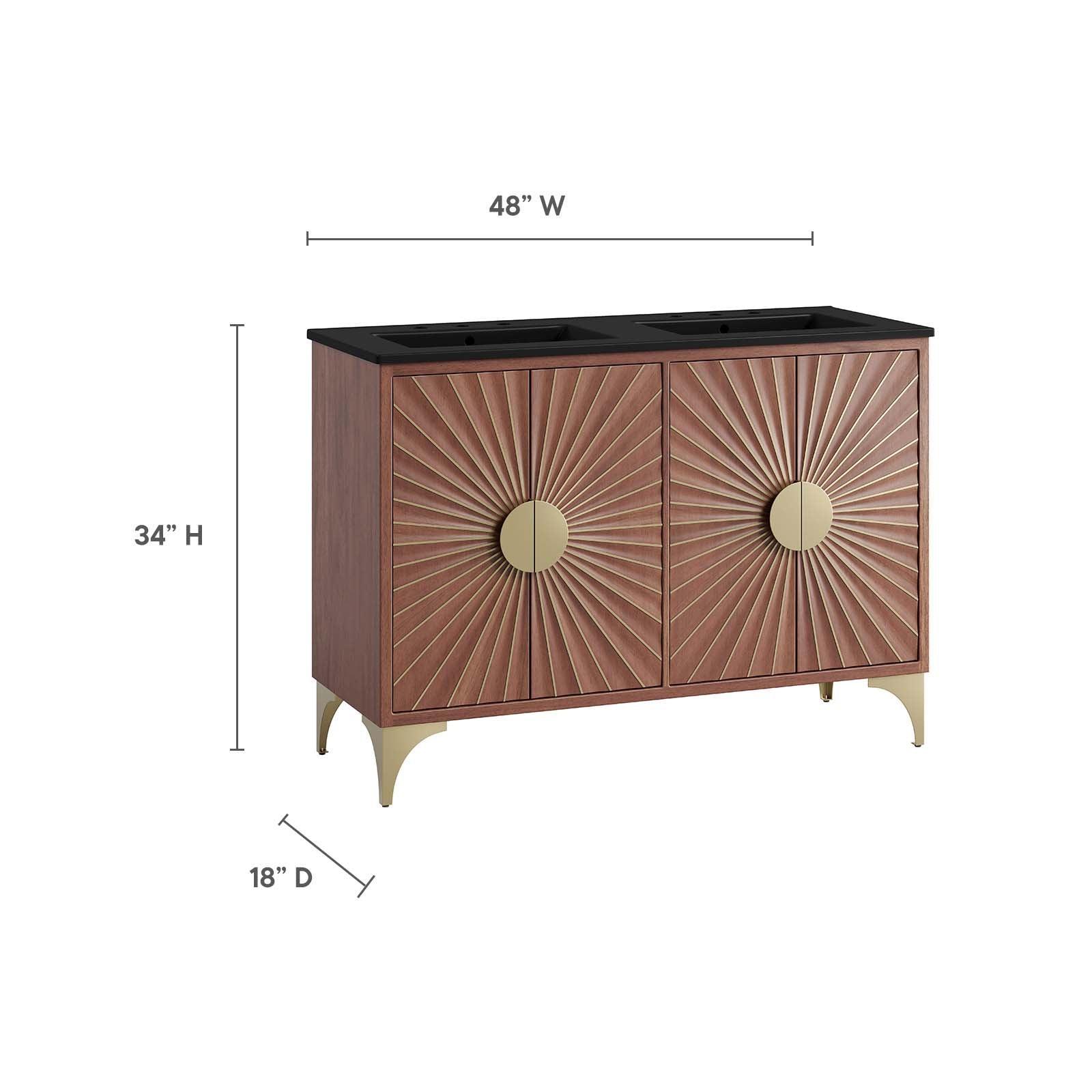 Daylight 48" Double Sink Bathroom Vanity, EEI-6308 FredCo