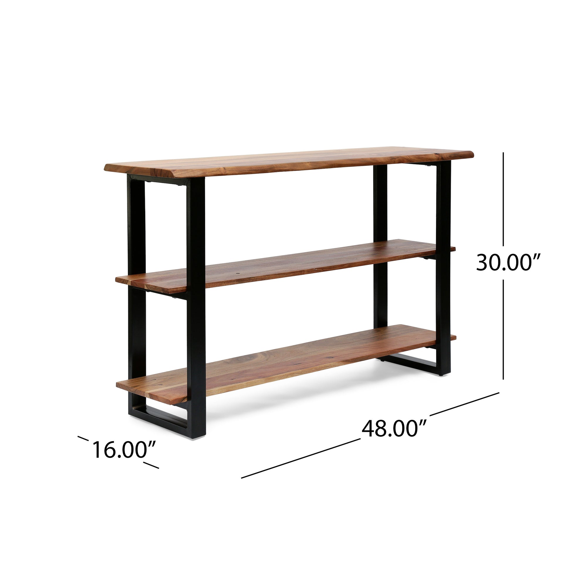 Modern Industrial Media Console Table FredCo