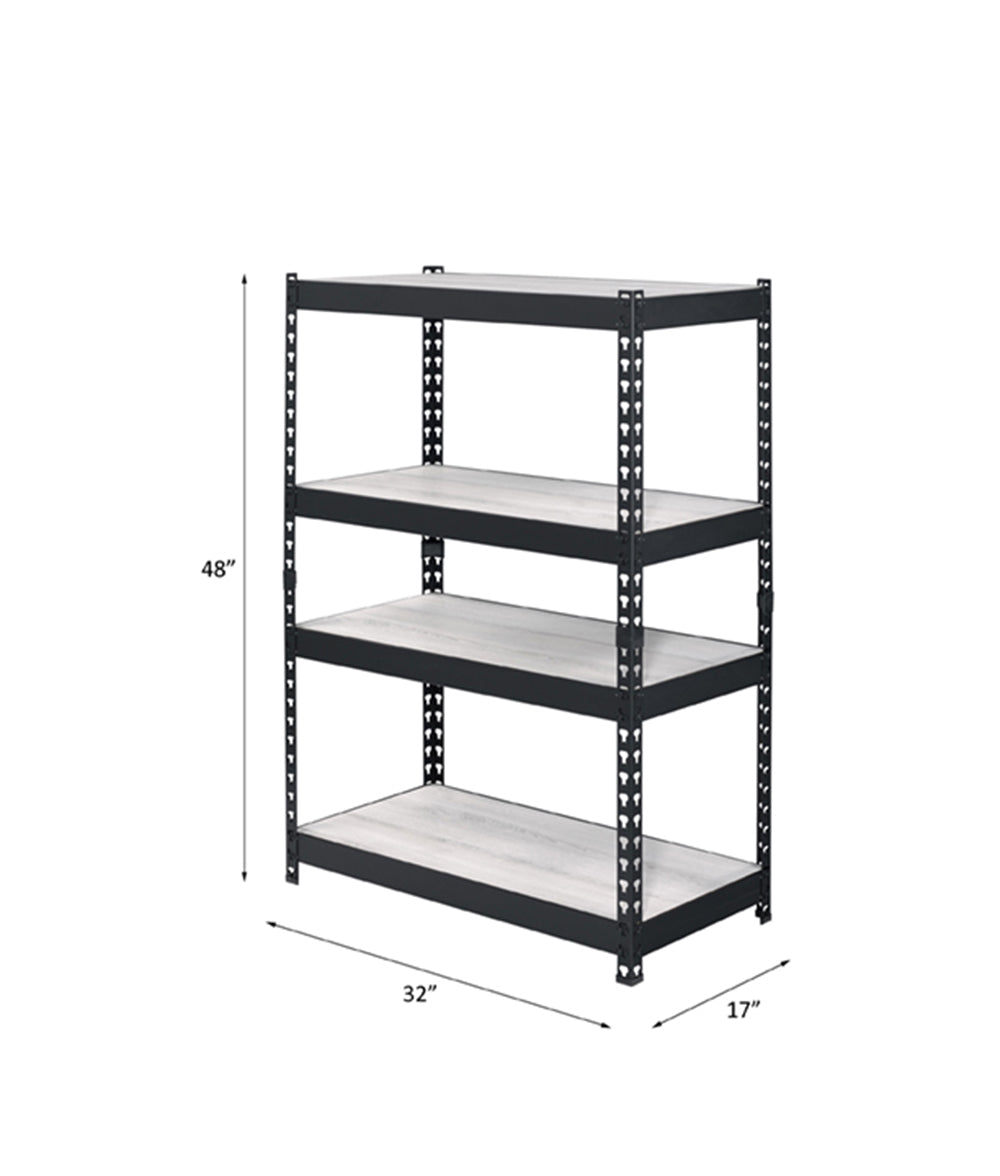 Decmus Natural & Black Finish Bookshelf FredCo
