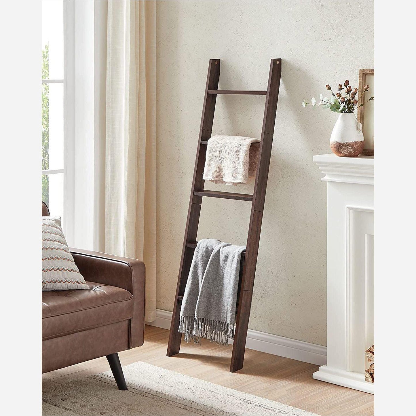 Decorative Farmhouse Blanket Ladder FredCo