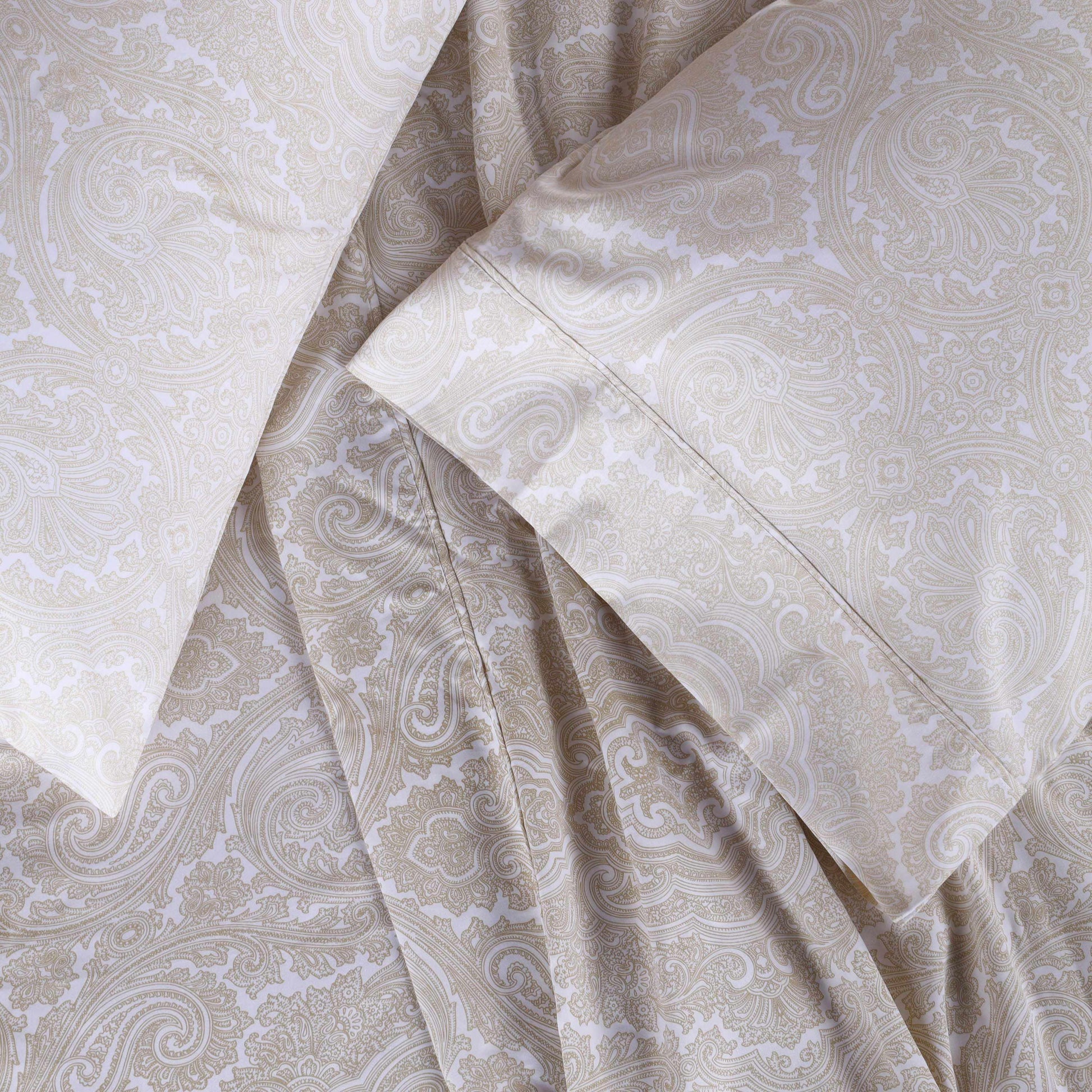 Decorative Italian Paisley Cotton-Rich Sheet Set FredCo