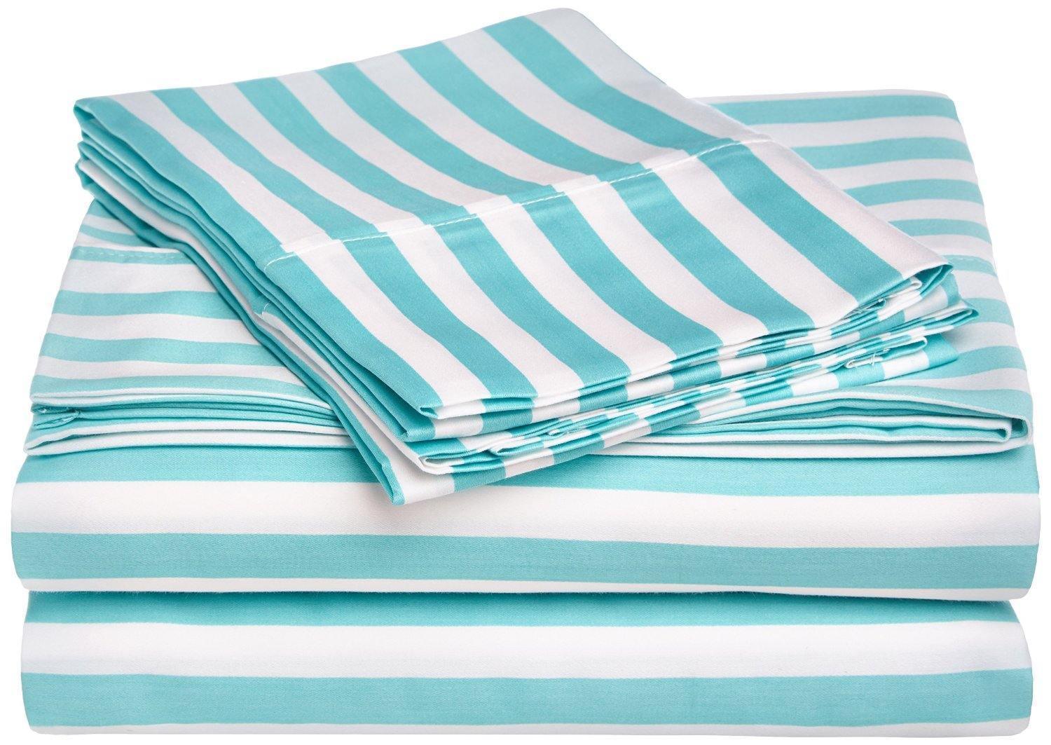 Decorative Kids Striped Cabana Cotton Sheet Set FredCo