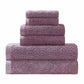 Denim Wash Cotton Ultra-Plush Jacquard Absorbent 6-Piece Towel Set FredCo