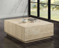 Deon Beige Travertine Coffee Table FredCo