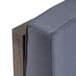 Outdoor Club Chair, Acacia Wood Patio Chair with Fabric Cushion for Backyard, Poolside, Garden or Porch, Grey FredCo