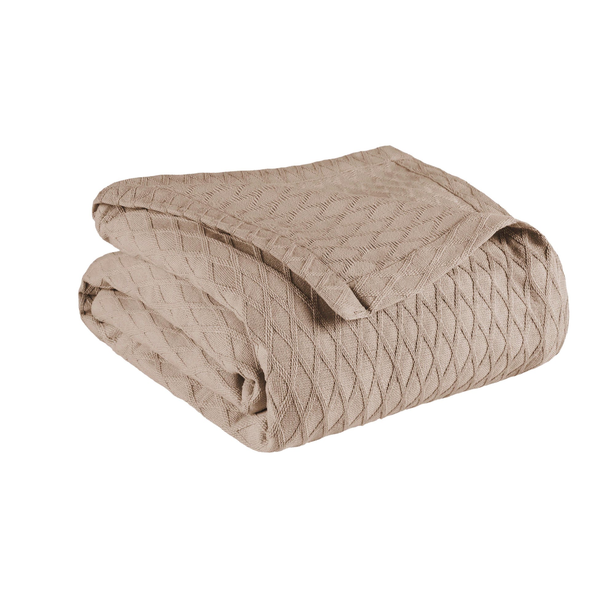 Diamond All-Season 100% Cotton Thermal Woven Blanket FredCo