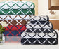 Diamond Geometric Plush Combed Cotton Absorbent 6-Piece Towel Set FredCo