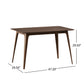 Dining Table Solid Wood Legs, Walnut FredCo