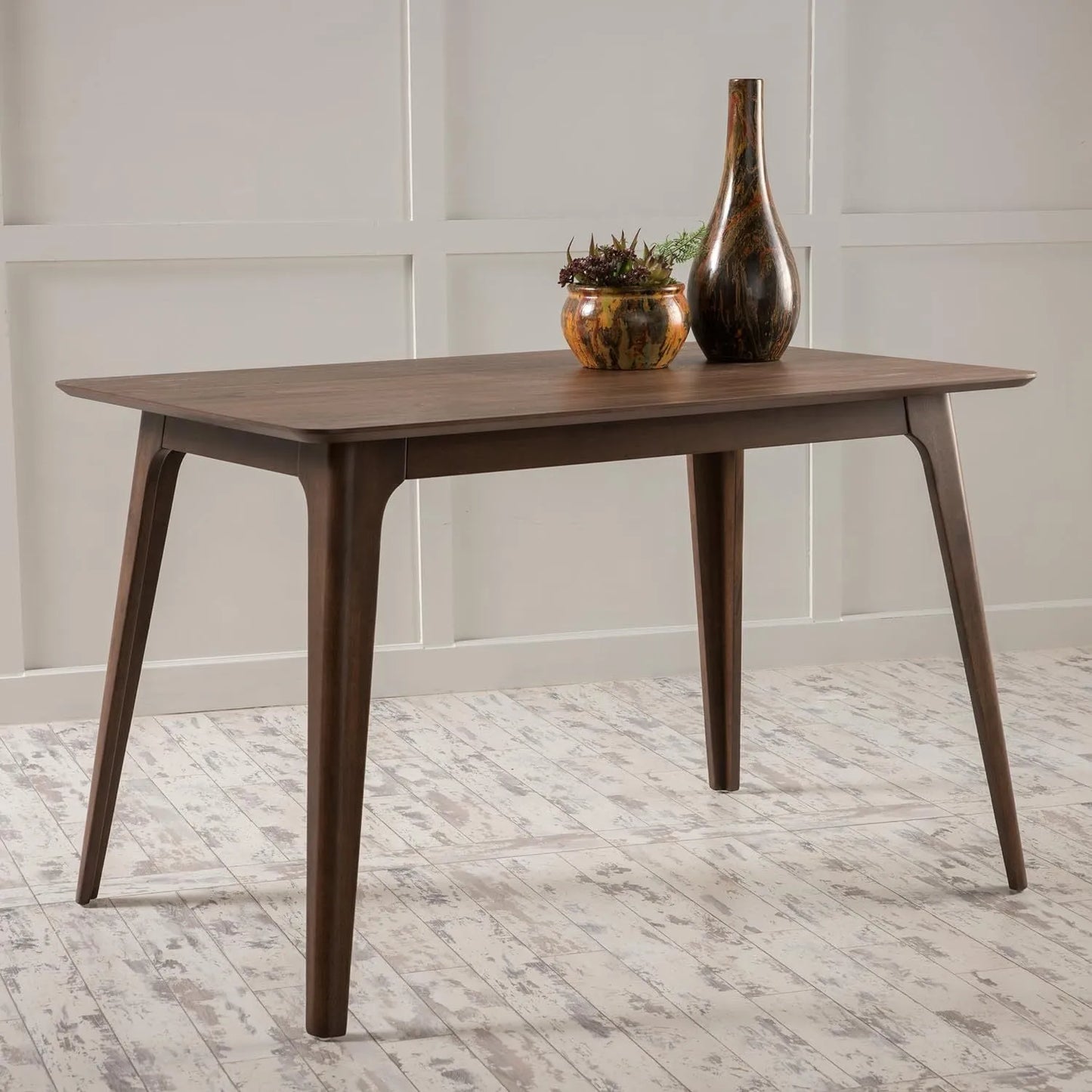 Dining Table Solid Wood Legs, Walnut FredCo