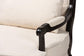 Dion Traditional French Cream Fabric and Wenge Brown Finished Wood Accent Chair FredCo