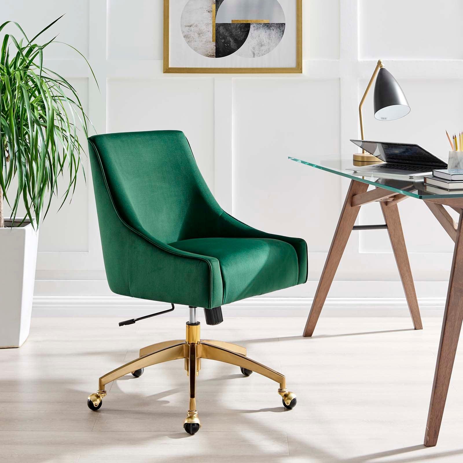 Discern Performance Velvet Office Chair, EEI-5079 FredCo