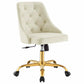 Distinct Tufted Swivel Performance Velvet Office Chair, EEI-4368 FredCo