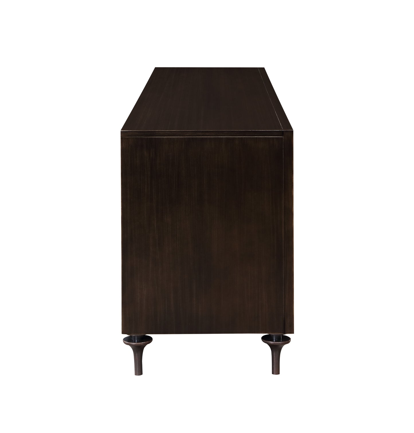 Diya Forged Bronze & Espresso Finish Console Cabinet FredCo