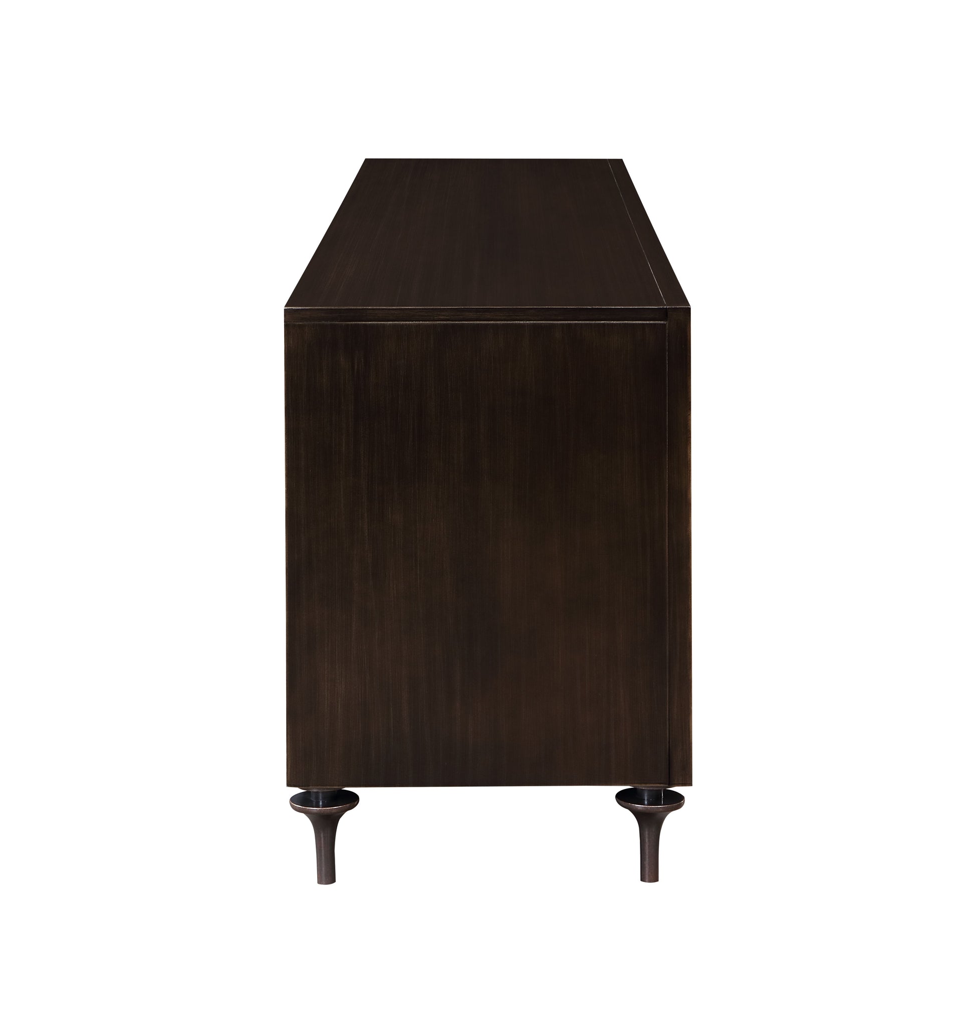 Diya Forged Bronze & Espresso Finish Console Cabinet FredCo