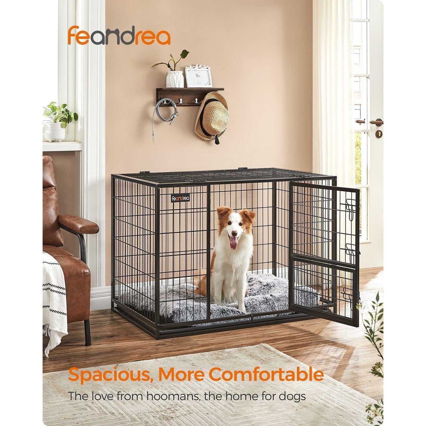 Dog Crate 42.1 x 27.6 x 29.5 Inches FredCo