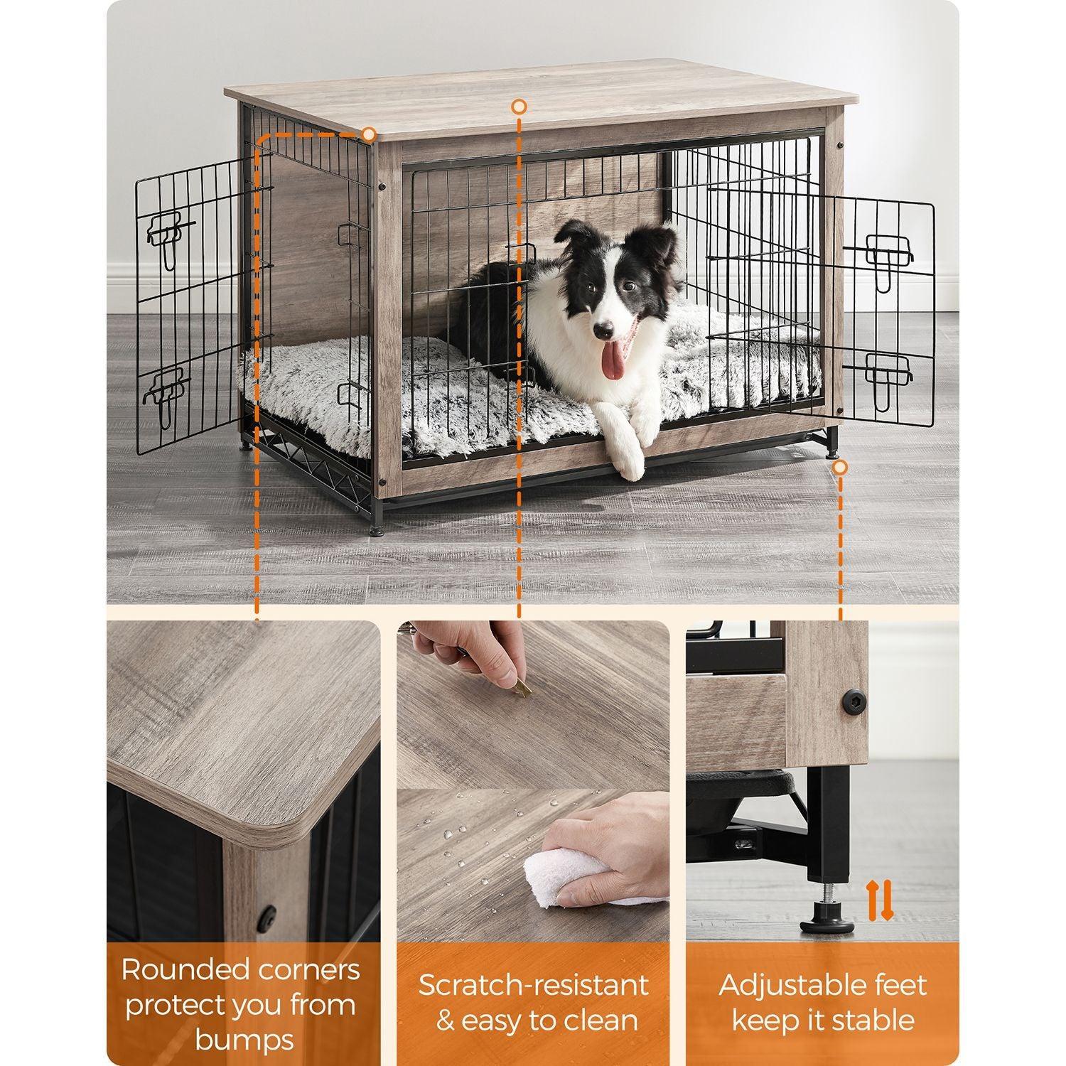 Dog Crate Furniture Greige FredCo