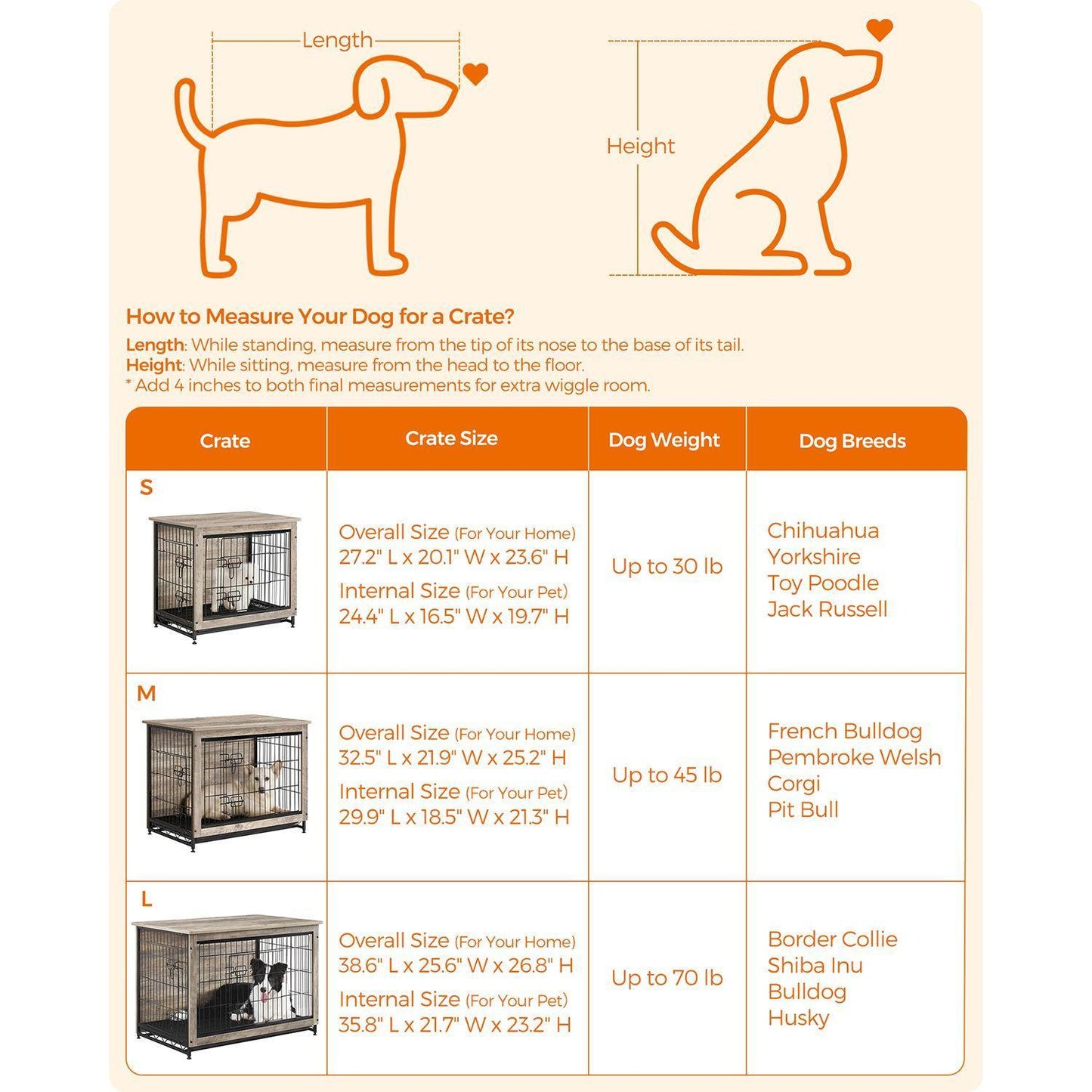 Dog Crate Furniture Greige FredCo