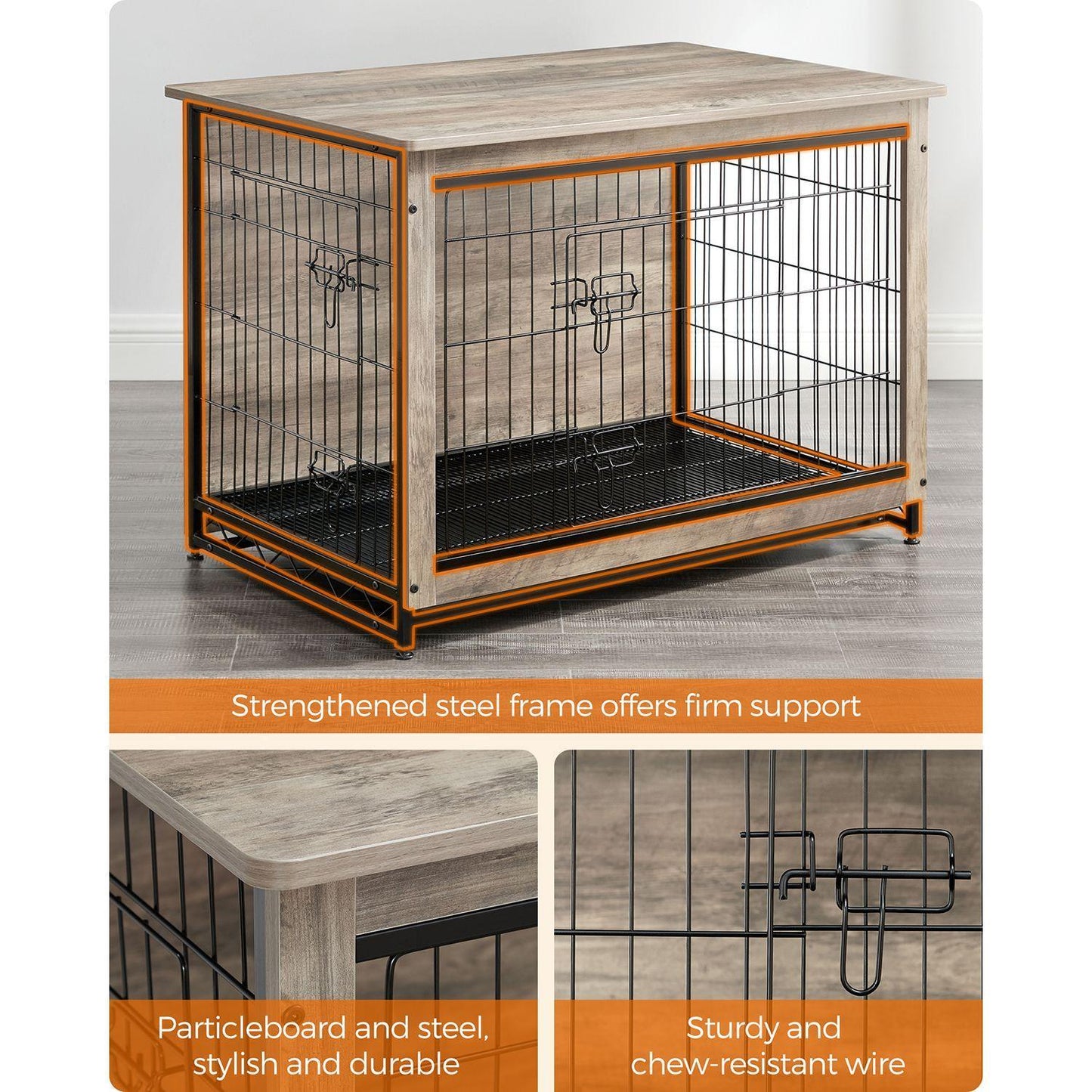 Dog Crate Furniture Greige FredCo