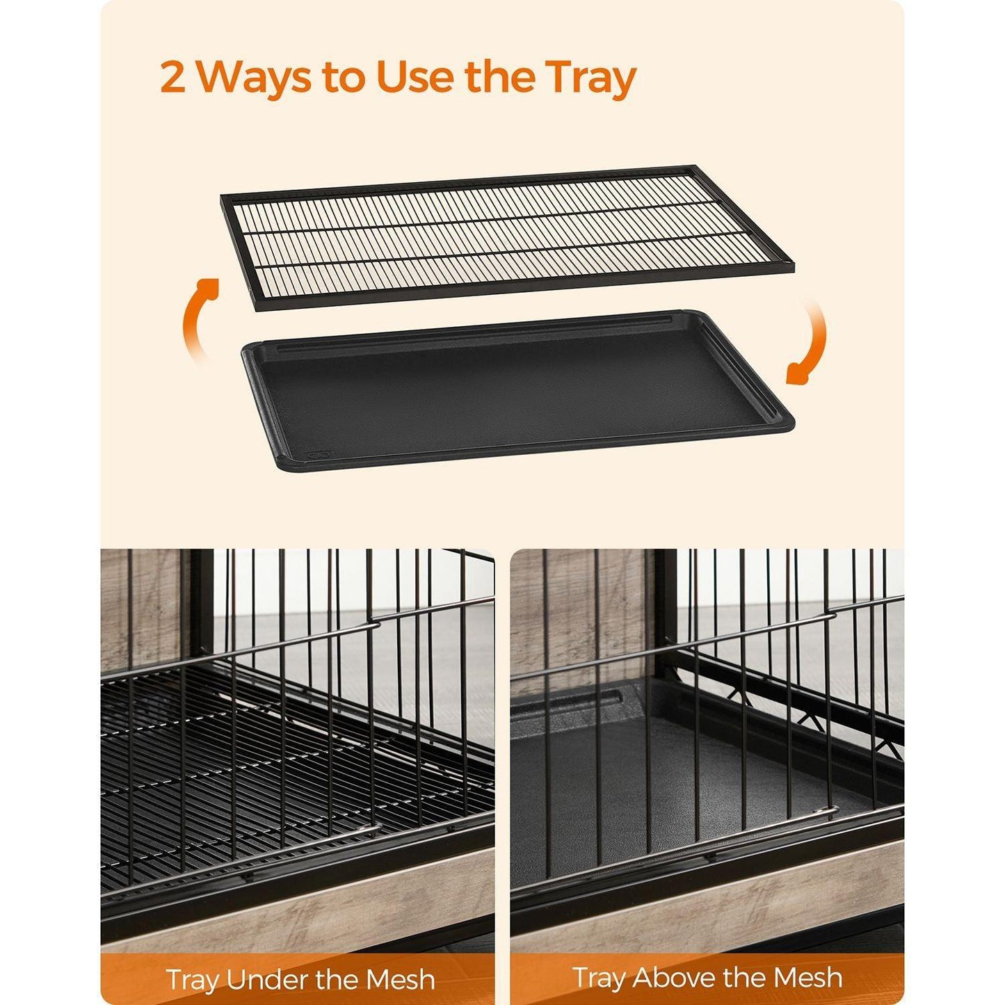Dog Crate Furniture Greige FredCo