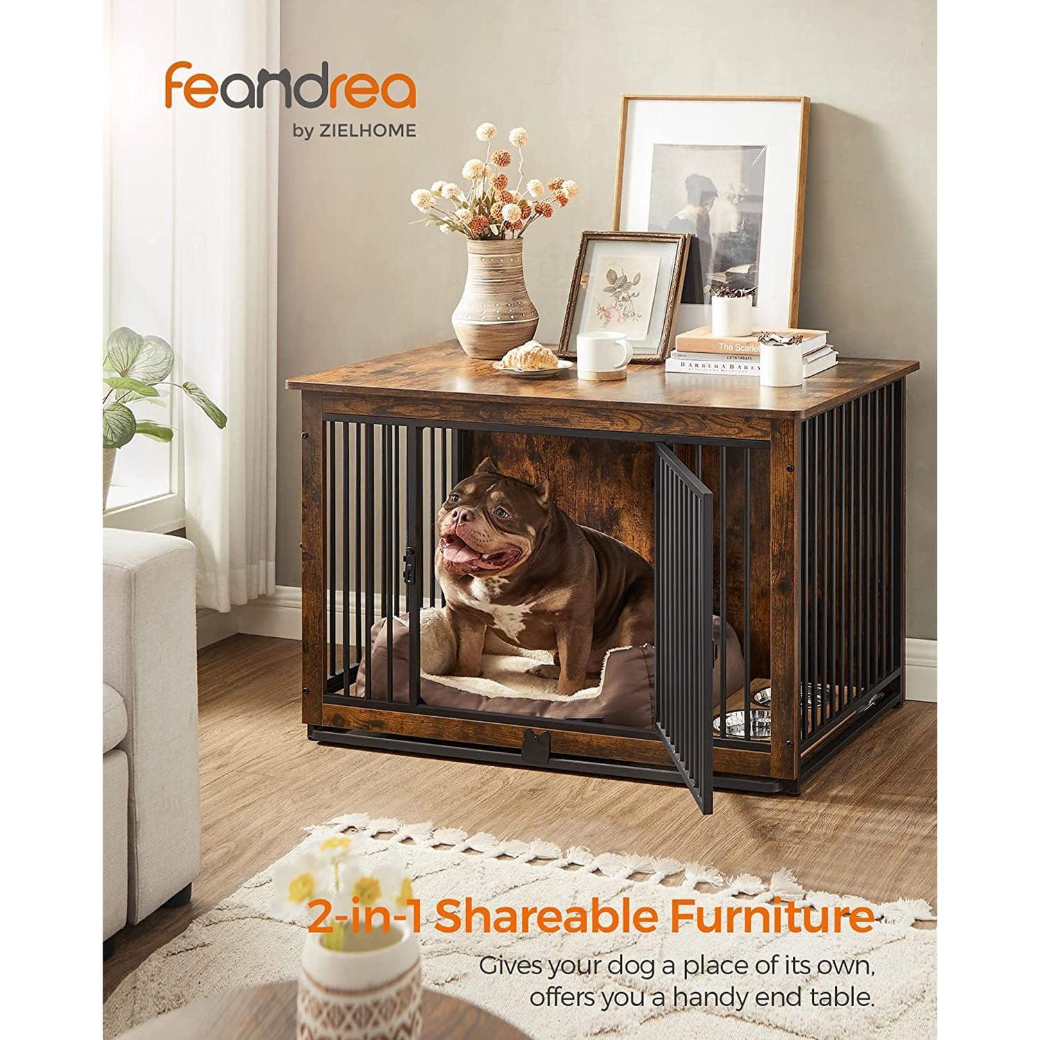 Dog Crate Furniture with 2 Doors FredCo