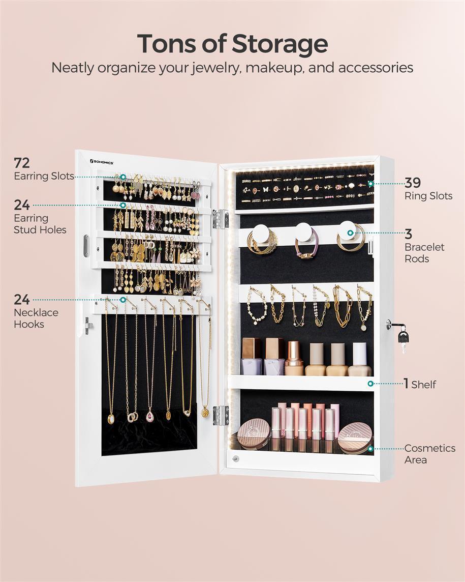 Door Mounted Jewelry Armoire FredCo