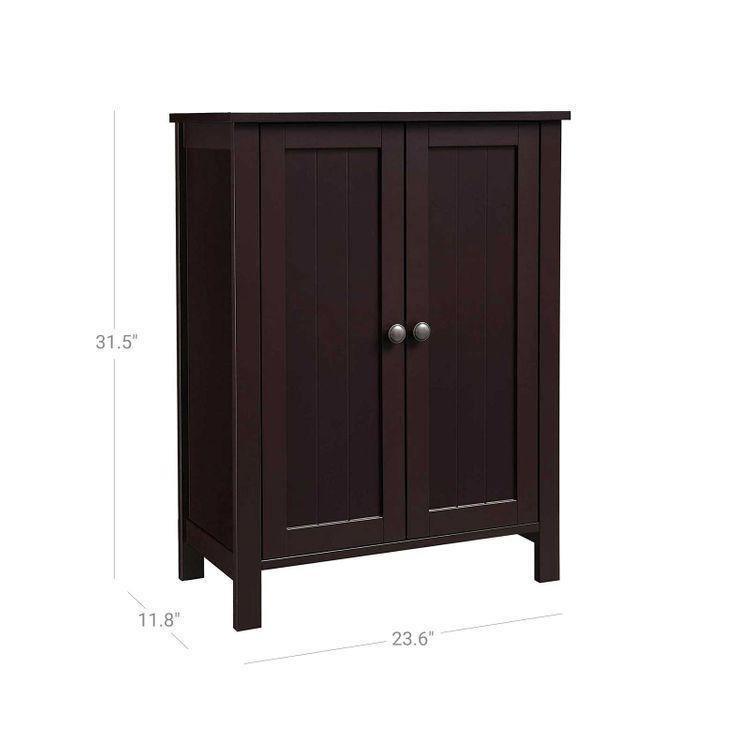 Double Door Floor Cabinet Brown
