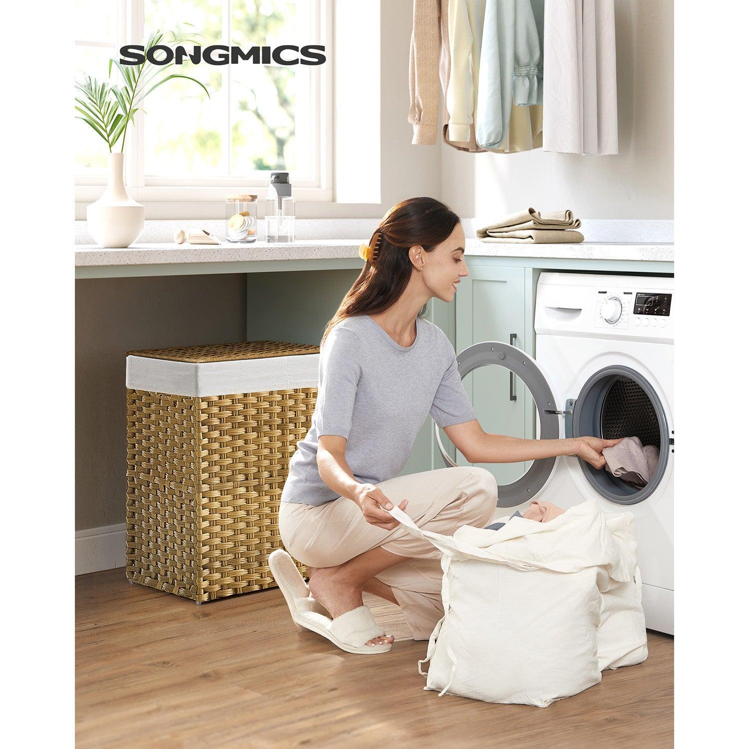 Double Laundry Hamper for Bathroom-ULCB251N01V1 FredCo