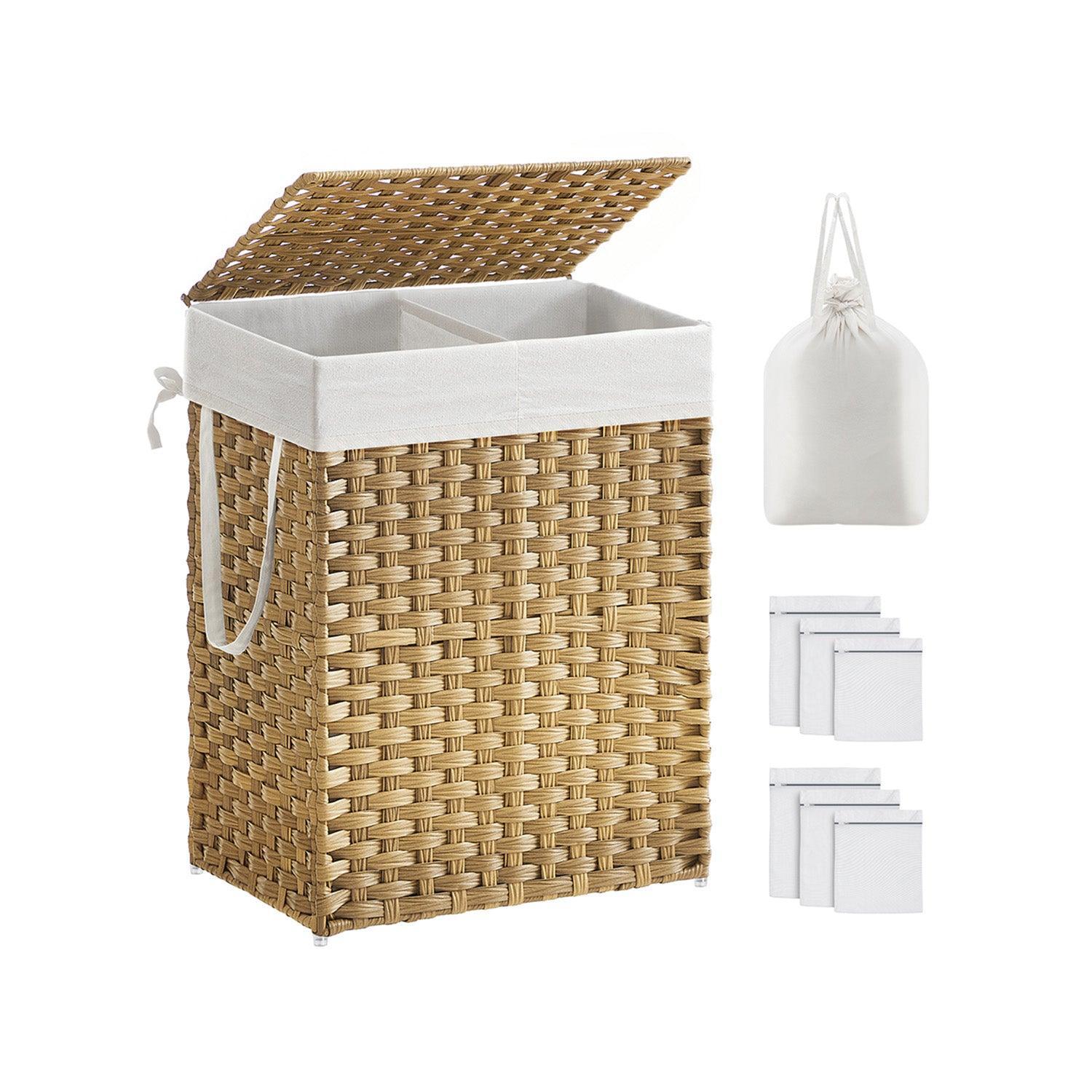 Double Laundry Hamper for Bathroom-ULCB251N01V1 FredCo