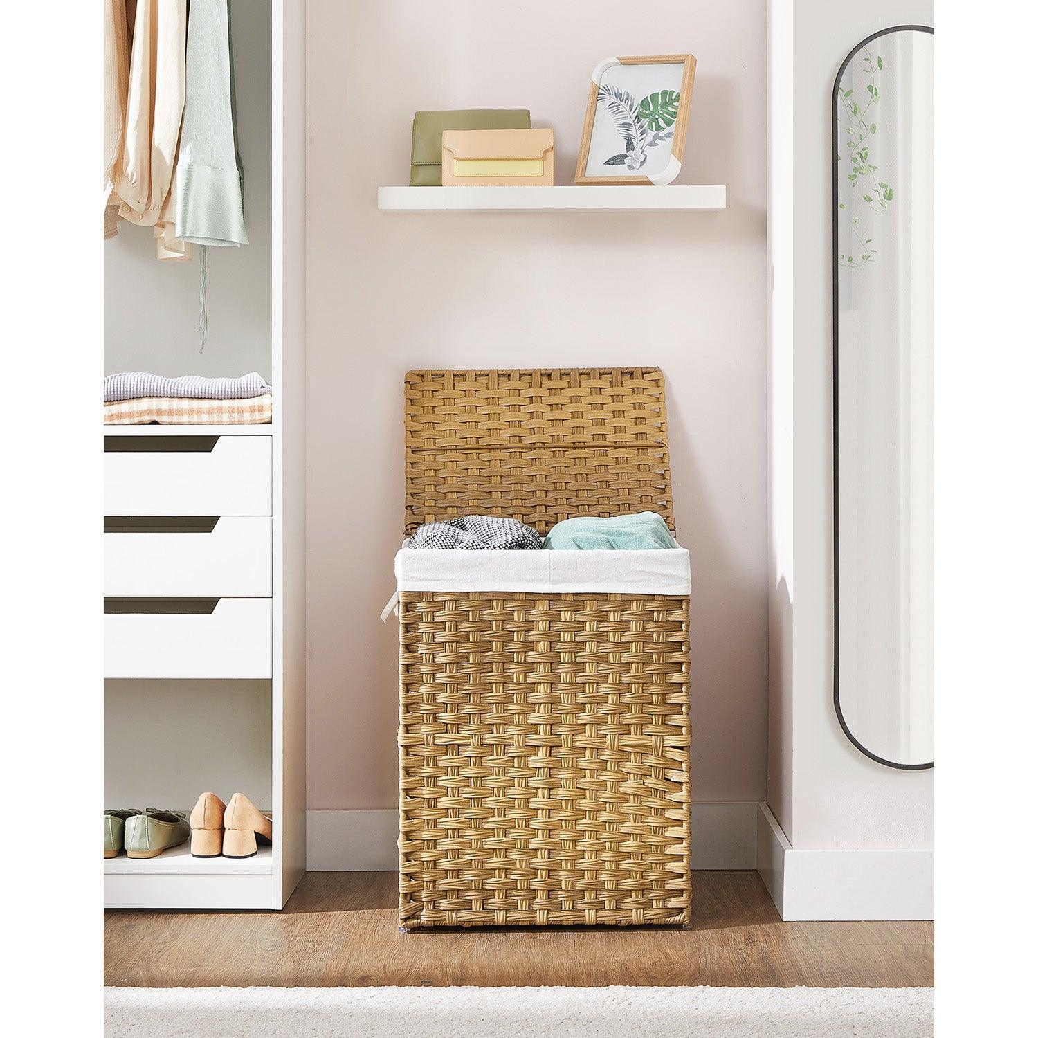 Double Laundry Hamper for Bathroom-ULCB251N01V1 FredCo