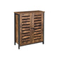 Double Louvered Doors Cabinet FredCo