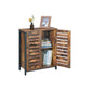 Double Louvered Doors Cabinet FredCo