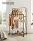 Double-Rod Garment Rack Black FredCo