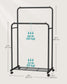 Double-Rod Garment Rack Black FredCo