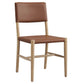 Dover Wood Vegan Leather Dining Side Chairs Set of 2 by Modway EEI-7240 FredCo