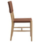 Dover Wood Vegan Leather Dining Side Chairs Set of 2 by Modway EEI-7240 FredCo