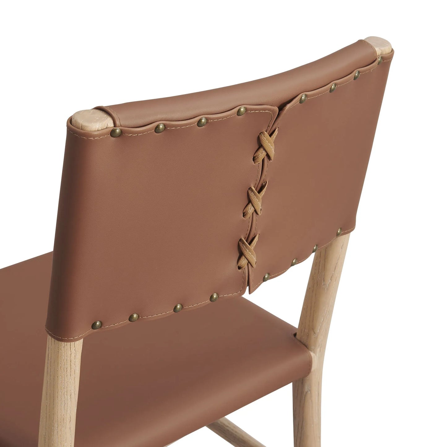 Dover Wood Vegan Leather Dining Side Chairs Set of 2 by Modway EEI-7240 FredCo