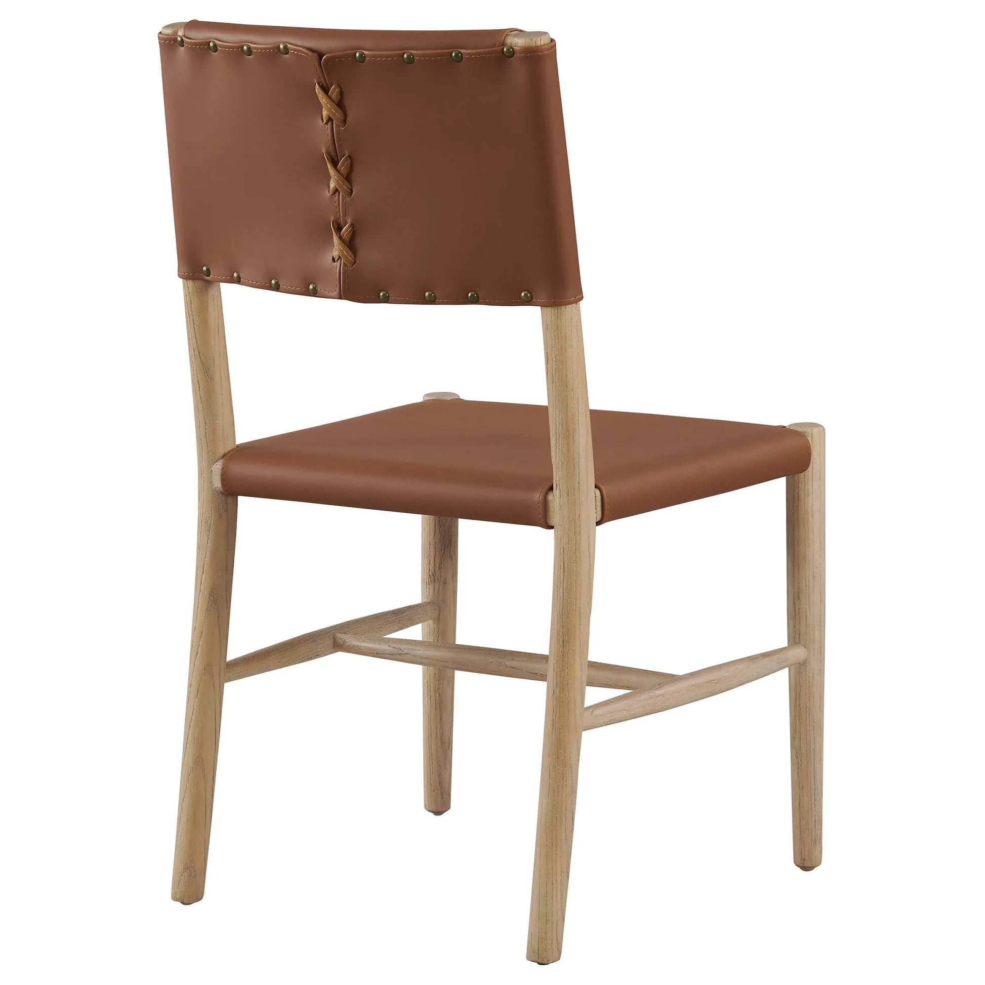 Dover Wood Vegan Leather Dining Side Chairs Set of 2 by Modway EEI-7240 FredCo