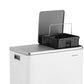 Dual Step Trash Can White FredCo