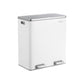 Dual Step Trash Can White FredCo