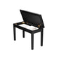 Duet Piano Bench with Padded Cushion and Storage Compartment FredCo