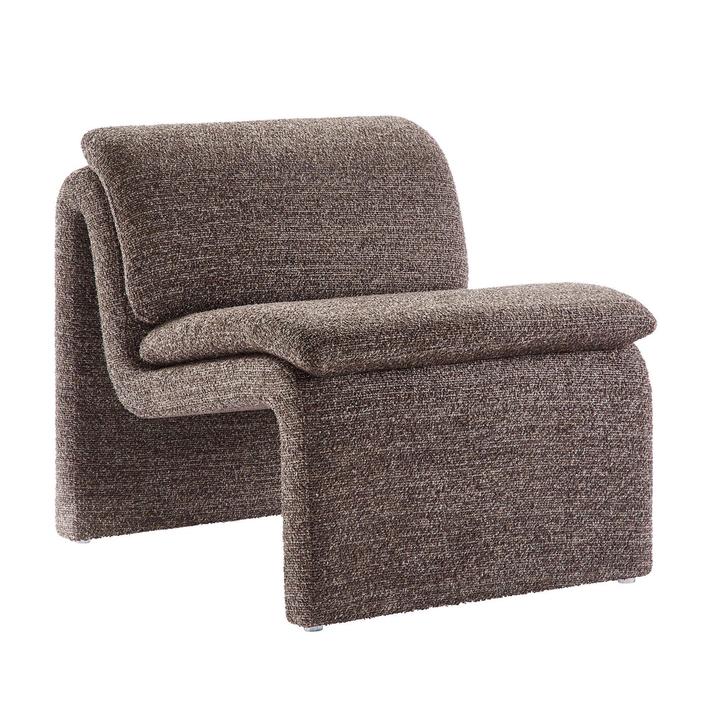 Dune Boucle Upholstered Armless Accent Chair by Modway FredCo