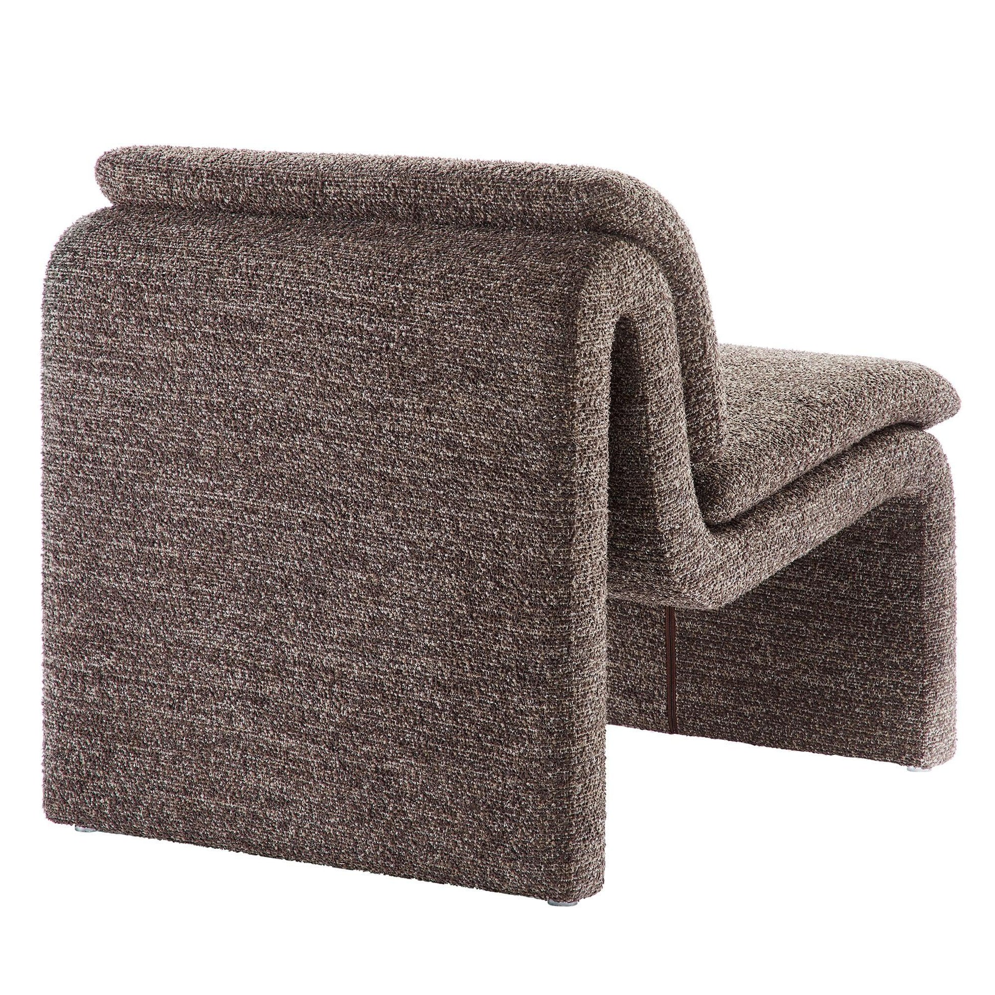 Dune Boucle Upholstered Armless Accent Chair by Modway FredCo