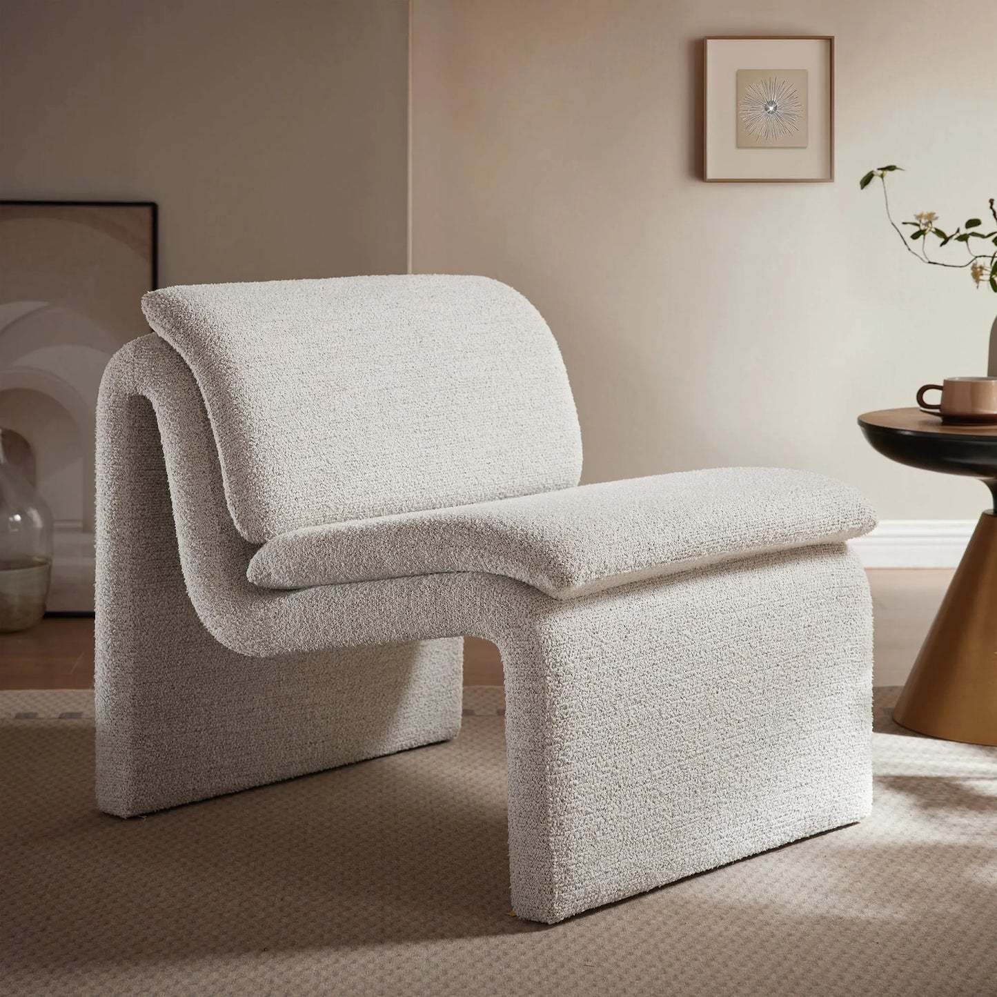 Dune Boucle Upholstered Armless Accent Chair by Modway EEI-7103 FredCo