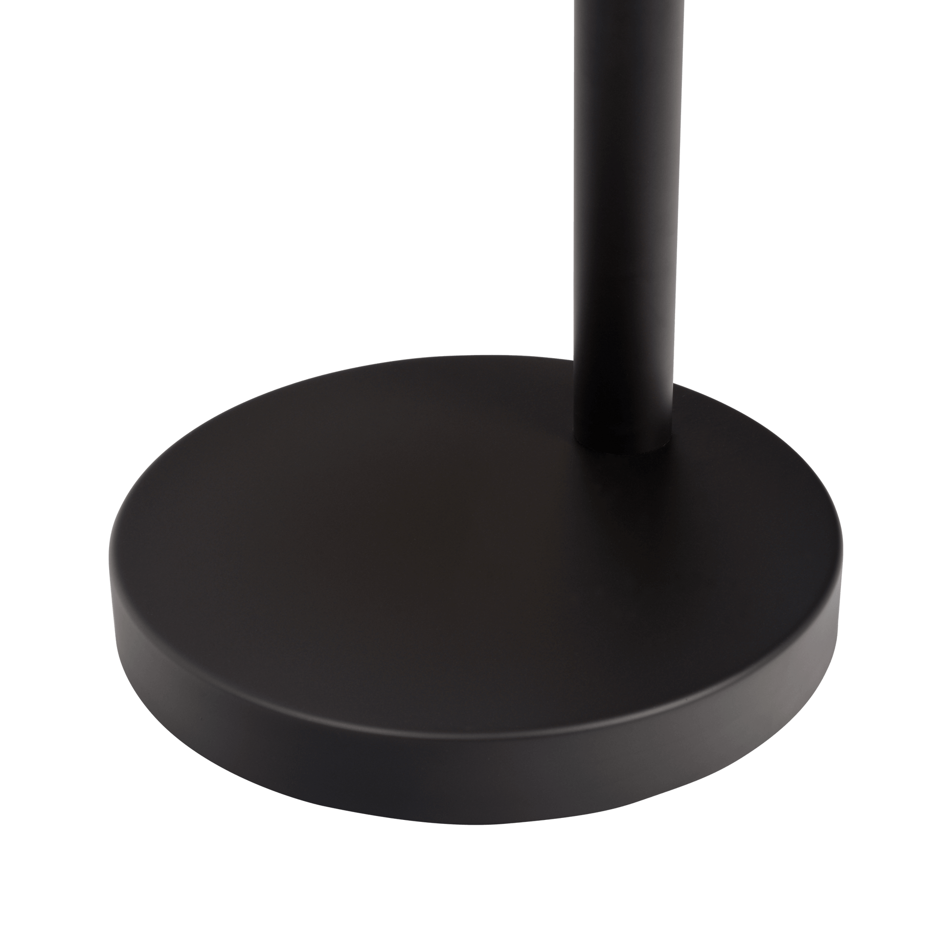 Round black metal furniture base, modern design from FredCo International