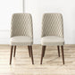 Premium Katie Mid-Century Modern Velvet Dining Chair Set - Elegant Design, Durable Velvet, Solid Wood Frame for Home Kitchen FredCo