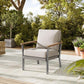 HOME Sencillo Collection - 6 Piece Patio Furniture Set, 1 Coffee Table, 1 Loveseat, 2 Lounge Chairs and 2 Ottomans
