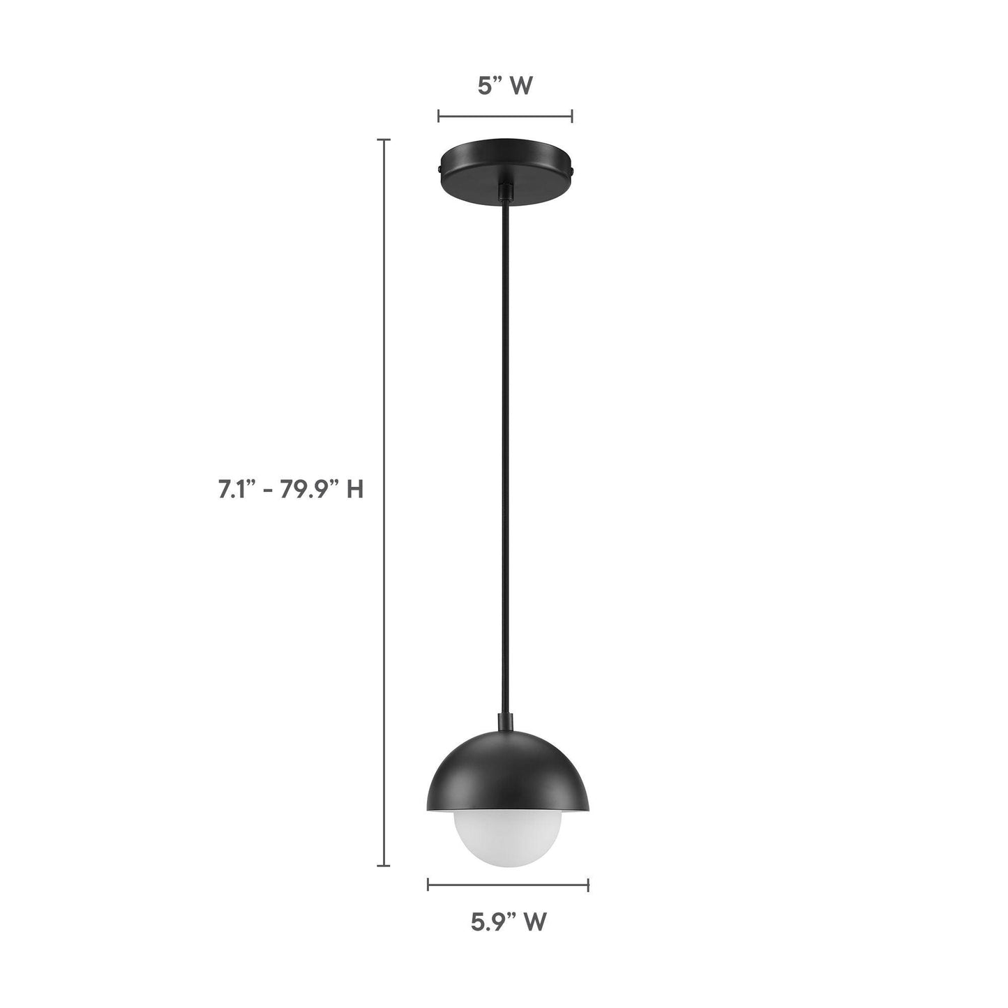 Eclipse Globe Pendant Light by Modway FredCo
