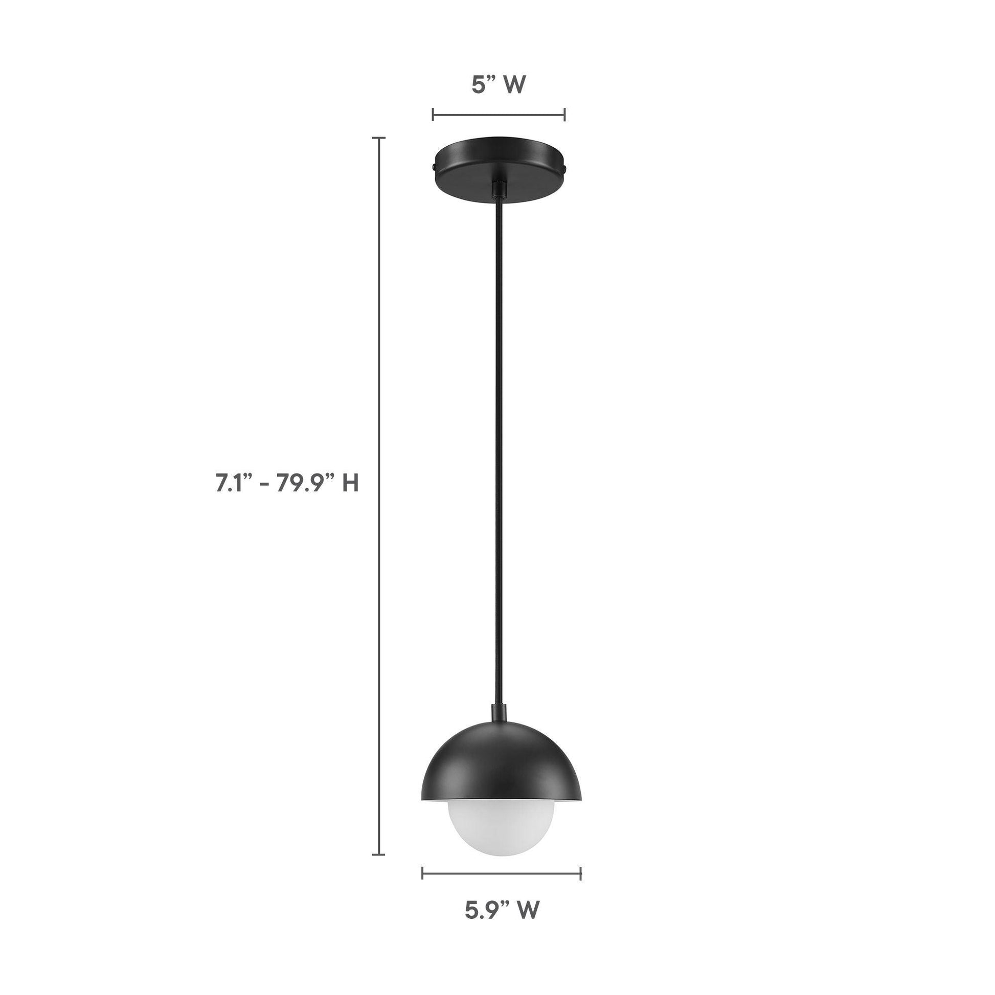 Eclipse Globe Pendant Light by Modway FredCo