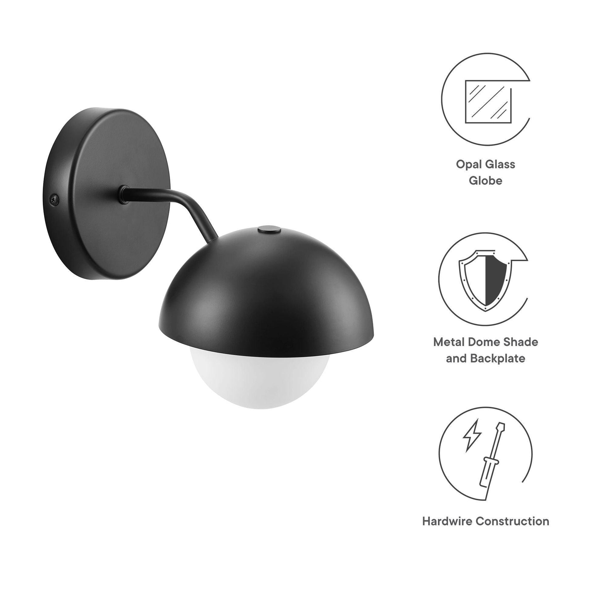 Eclipse Globe Wall Sconce by Modway FredCo